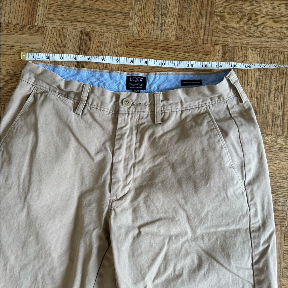 J. Crew Sutton Chino Pants Mens 30x32 (30x30)
Beige Khaki Cotton